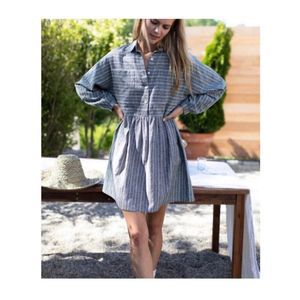 Emerson Fry Selma Long Sleeved Striped Dress XL